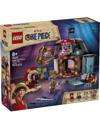 Lego one piece netflix carpa de circo de buggy