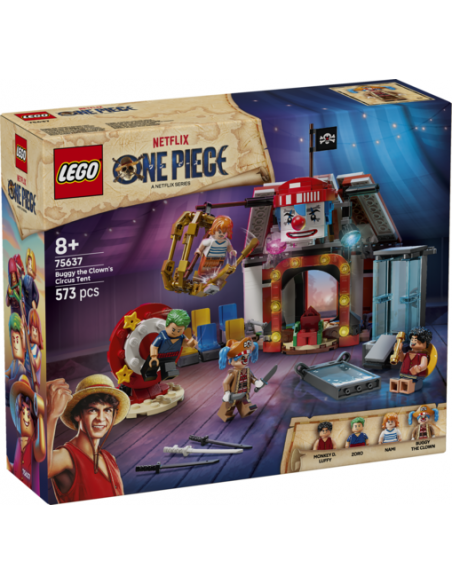 Lego one piece netflix carpa de circo de buggy