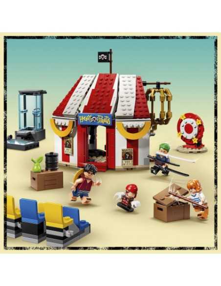 Lego one piece netflix carpa de circo de buggy
