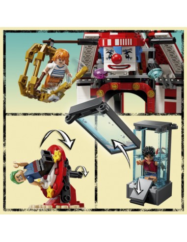 Lego one piece netflix carpa de circo de buggy