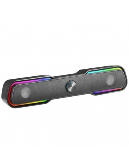 Barra de sonido mars gaming msbx 10w rgb negra Barra de sonido mars gaming msbx 10w rgb negra