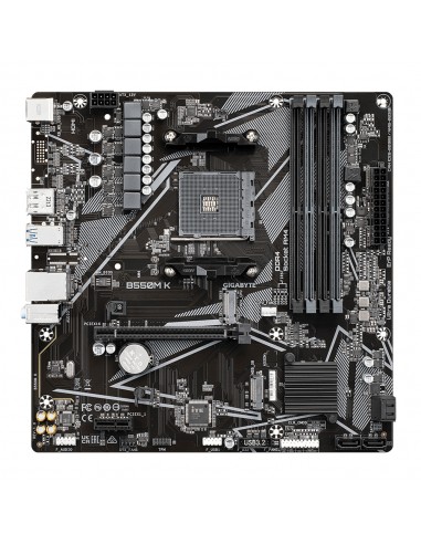 Placa base gigabyte b550m k am4 m - atx - 4x ddr4 - 4x sata3 - 4x usb 3.2 - 4x usb 2.0