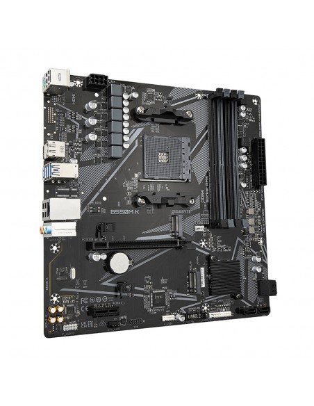 Placa base gigabyte b550m k am4 m - atx - 4x ddr4 - 4x sata3 - 4x usb 3.2 - 4x usb 2.0