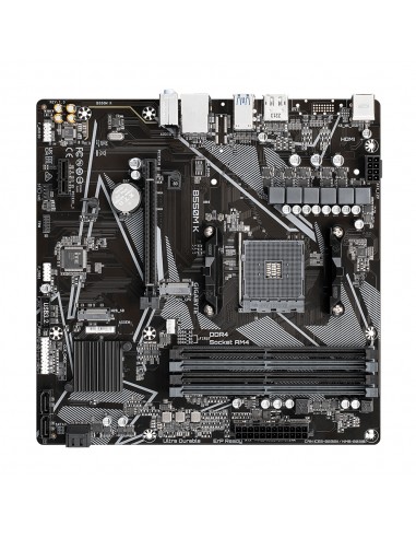 Placa base gigabyte b550m k am4 m - atx - 4x ddr4 - 4x sata3 - 4x usb 3.2 - 4x usb 2.0