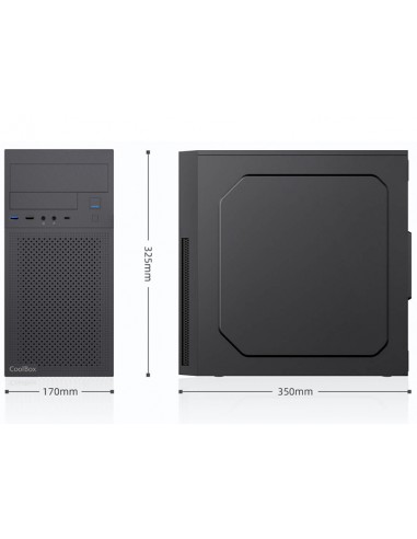 Caja ordenador coolbox m680 matx negra 500w