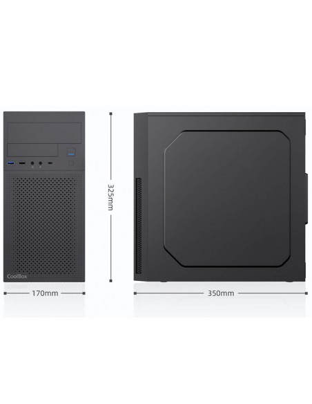 Caja ordenador coolbox m680 matx negra 500w