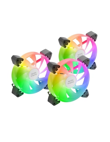 Mars gaming ventilador mf3a 120mm 3in1 argb negro