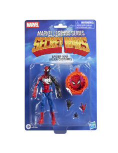 Figura hasbro marvel legends series secret wars spider - man (alien costume)