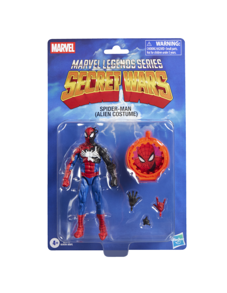 Figura hasbro marvel legends series secret wars spider - man (alien costume)