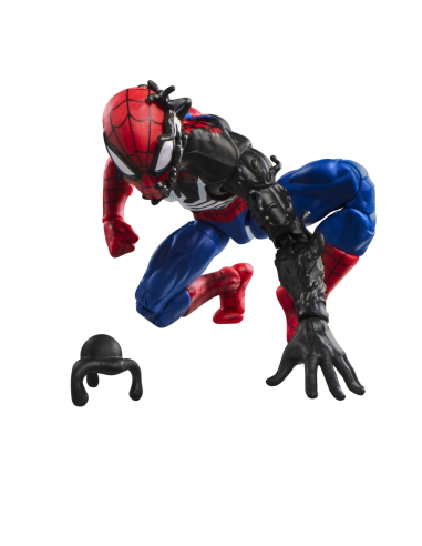 Figura hasbro marvel legends series secret wars spider - man (alien costume)