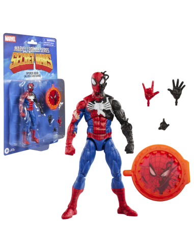 Figura hasbro marvel legends series secret wars spider - man (alien costume)