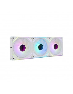 Ventilador caja nox hummer pro link argb 3x 120mm blanco