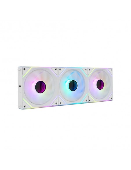 Ventilador caja nox hummer pro link argb 3x 120mm blanco