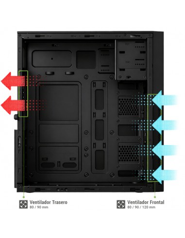 Caja ordenador coolbox atx a780 usb - c 3.2 gen1 fte.500w basic500