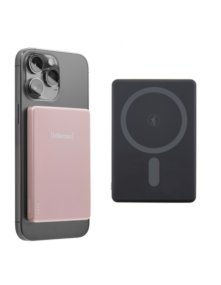 Powerbank intenso mw5000 magsafe rosado magnetico Powerbank intenso mw5000 magsafe rosado magnetico