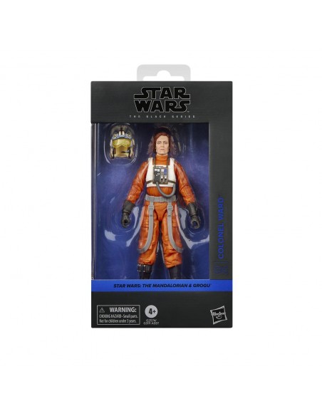 Figura hasbro star wars the black series the mandalorian & grogu colonel ward