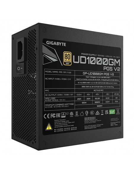 Fuente alimentacion gigabyte gp - ud1000gm pg5 v2 gaming atx 1000w Fuente alimentacion gigabyte gp - ud1000gm pg5 v2 gaming atx 1000w