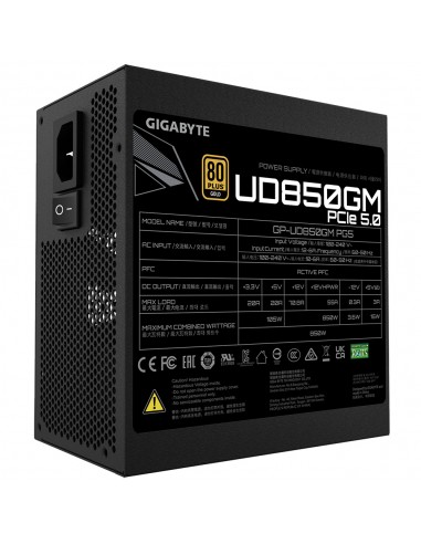 Fuente alimentacion gigabyte gp - ud850gm pg5 v2 gaming atx 850w