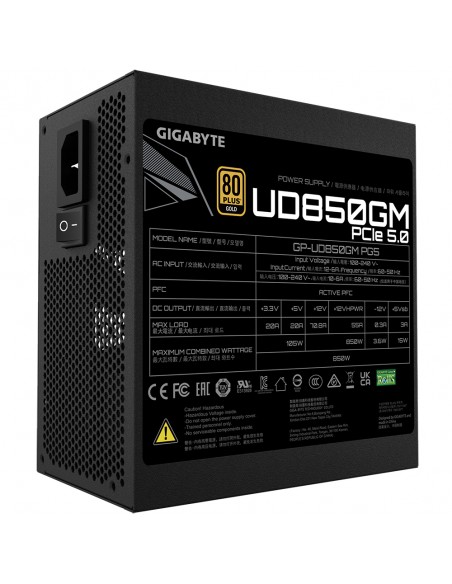 Fuente alimentacion gigabyte gp - ud850gm pg5 v2 gaming atx 850w