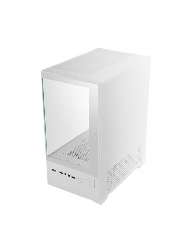Caja ordenador mars gaming mc - se2w matx frgb cristal templado blanca