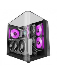 Caja ordenador mars gaming mcinfiniolite atx cristal templado negra