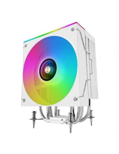 Ventilador disipador cpu mars gaming mcpulcd argb 120mm blanco