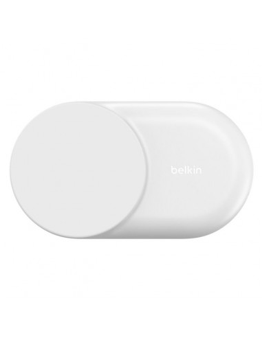 Base de carga belkin ultracharge blanco magnetico plegable qi2 25w movil reloj y auriculares blanco