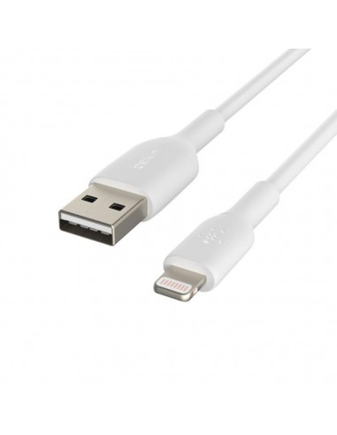 Cable lightning a usb tipo a belkin 2m - macho - macho - blanco