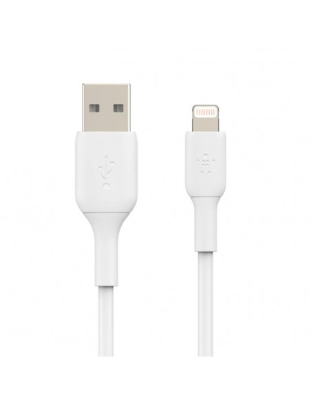 Cable lightning a usb tipo a belkin 2m - macho - macho - blanco