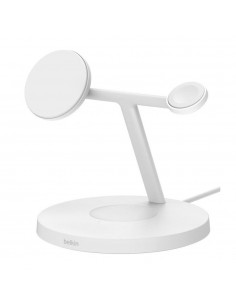 Base de carga inalambrica belkin wiz032kqwh dispositivos apple blanca