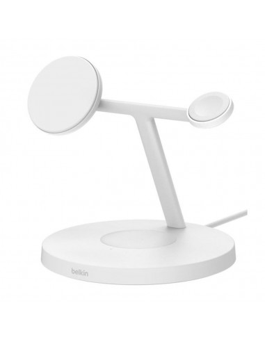 Base de carga inalambrica belkin wiz032kqwh dispositivos apple blanca