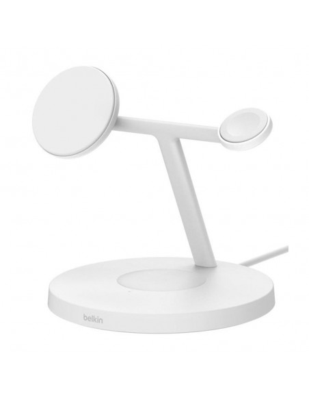 Base de carga inalambrica belkin wiz032kqwh dispositivos apple blanca
