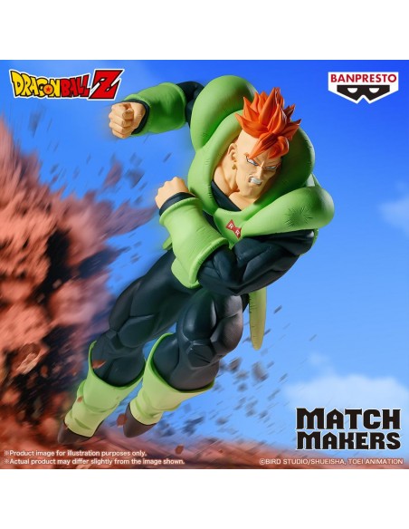 Figura banpresto dragon ball z match makers android 16(vs cell) 17cm Figura banpresto dragon ball z match makers android 16(vs cell) 17cm