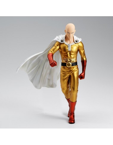 Figura banpresto one punch man grandista saitama metallic ver. 27cm