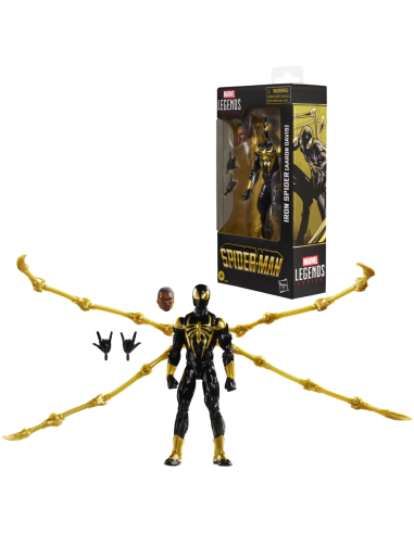 Figura hasbro marvel legends series spider - man iron spider (aaron davis)