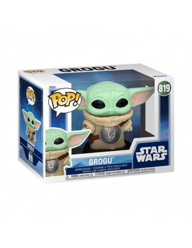 Funko pop star wars grogu with mudhorn chest armor