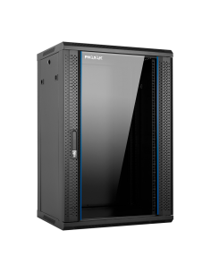 Armario rack mural 19 pulgadas phasak pro 18u 600×450 montado