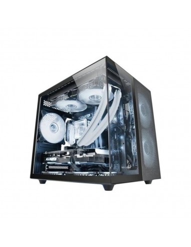 Caja ordenador mars gaming mcfusionm matx cristal templado negro