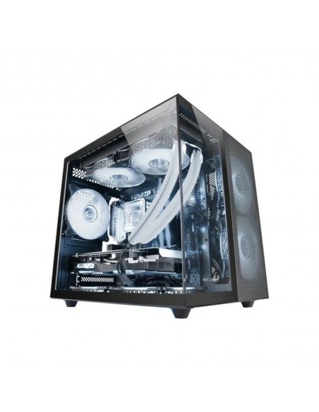 Caja ordenador mars gaming mcfusionm matx cristal templado negro