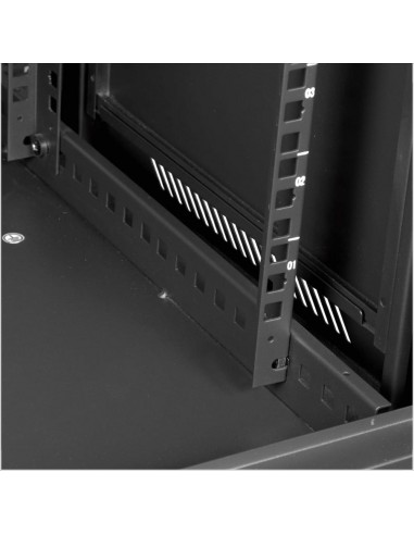 Armario rack de suelo 19 pulgadas phasak pro 27u negro 600x600 montado
