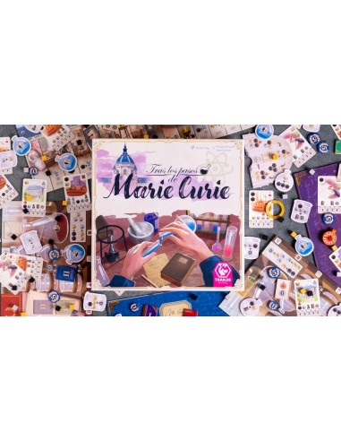 Juego de mesa tras los pasos de marie curie