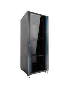 Armario rack de suelo 19 pulgadas phasak pro 32u negro 600x600 montado