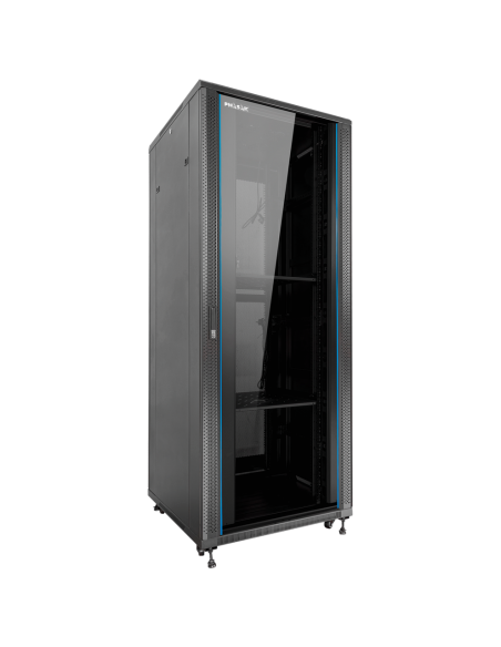 Armario rack de suelo 19 pulgadas phasak pro 32u negro 600x600 montado