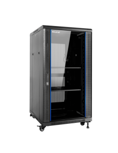 Armario rack de suelo 19 pulgadas phasak pro 27u negro 600x800 montado