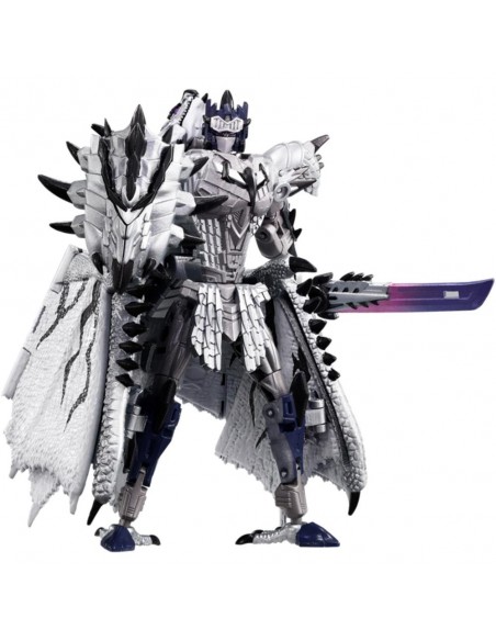 Transformers x monster hunter - silver rathalos prime synergenex series takara tomy 5.5 pulgadas actión figure