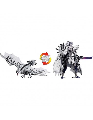 Transformers x monster hunter - silver rathalos prime synergenex series takara tomy 5.5 pulgadas actión figure