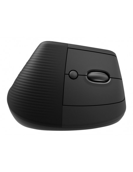 Mouse raton vertical logitech lift for business 6 botones 4000 dpi wireless inalambrico grafito