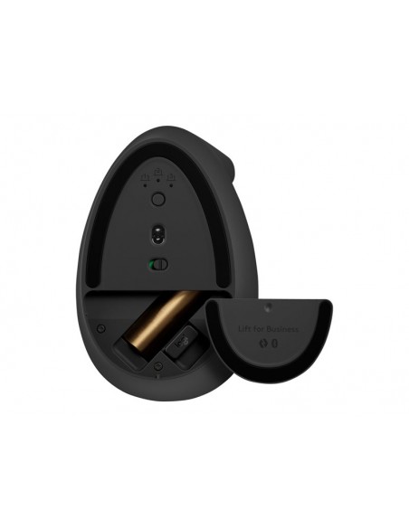 Mouse raton vertical logitech lift for business 6 botones 4000 dpi wireless inalambrico grafito