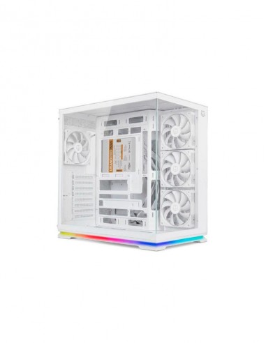 Caja ordenador gaming nox hummer galaxy atx argb cristal templado blanca