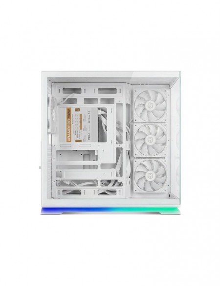 Caja ordenador gaming nox hummer galaxy atx argb cristal templado blanca